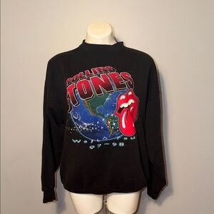 Logo 7 Inc. Vintage Rolling Stones 97-98 Tour Adult Sweatshirt. X-large.